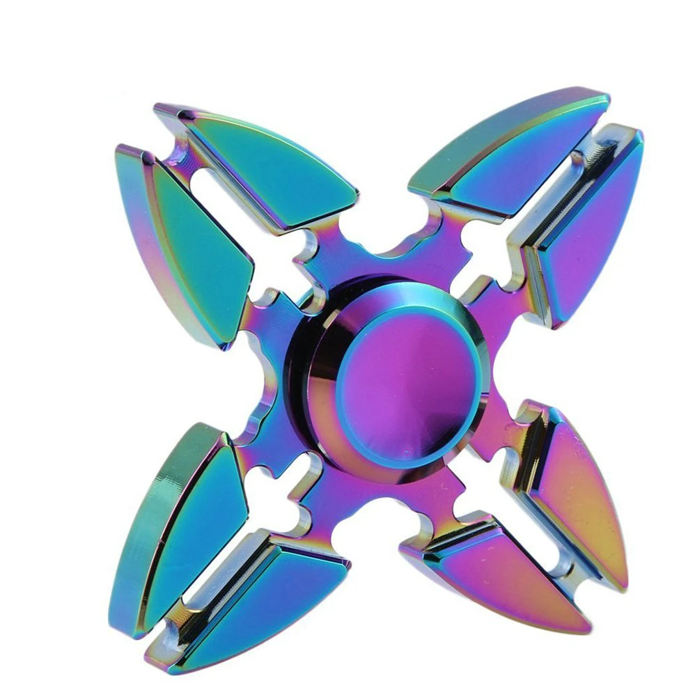 

Hand Spinner Triangle Crabs Rotating Torqbar Professional Attention To Autism Four Corners Crabs Tip Gyro Ball Rainbow Color