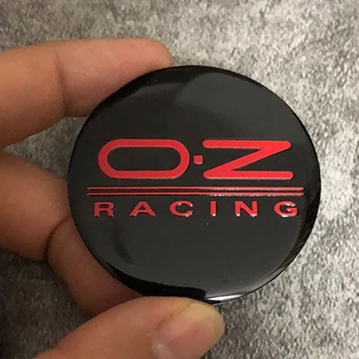 Лидер продаж для OZ. OZ Racing 45 мм Автомобильная наклейка на ступицу колеса авто колеса центр Логотип Эмблема колеса 3D наклейка 4 шт./лот этикетка - Цвет: oz black red 45mm
