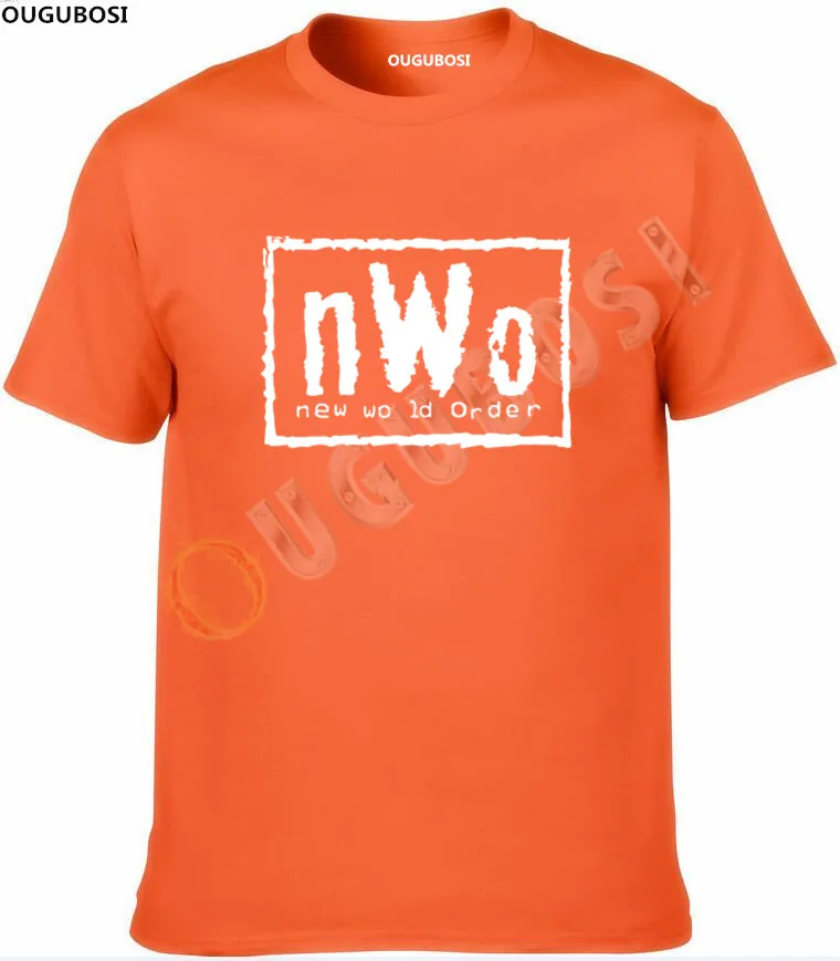الكبار رجل nWo النظام العالمي الجديد شعار المصارعة الأسود تي شيرتات قصيرة الاكمام المحملة الكبار رجل nWo النظام العالمي الجديد شعار المصارعة الأسود تي شيرتات قصيرة الاكمام المحملة