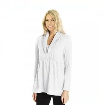 

Women Autumn Winter T-shirt Full Sleeve Solid Color Turtleneck Loose Type Size S To 3XL 2019 Fashion Shirts Long Length Tops