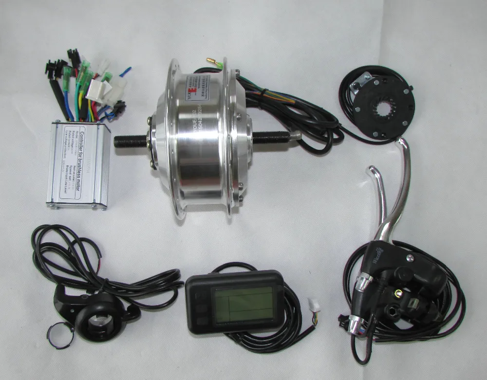 DC48V 350W road bike front brushless gear hub motor , electric bike