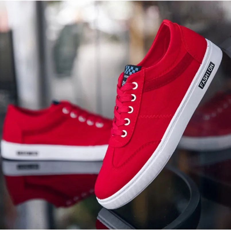 Cresfimix Chaussures Pour Hommes; Мужская модная Высококачественная красная парусиновая нескользящая обувь; крутая Мужская весенняя обувь черного цвета; Zapatos E5027