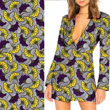 Последний Лист Африканский воск печати ткань высокого качества африканский нигерийский Анкара настоящий голландский воск швейная ткань