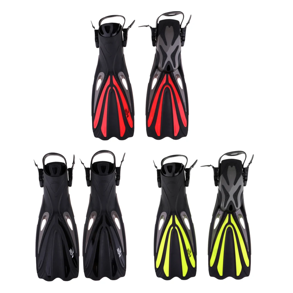 Snorkeling Fins Scuba Diving Fins Adjustable Adult Swim Speed Fins  for Sea Swimming Accessories