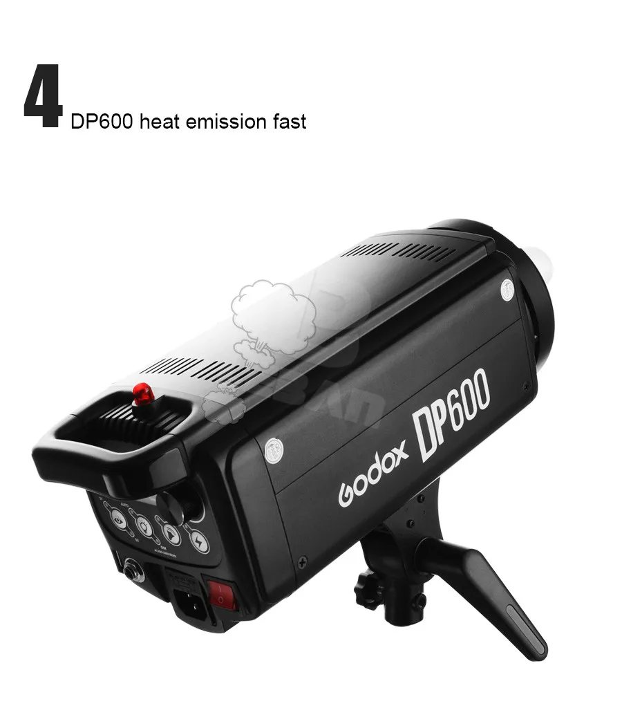Студийная Вспышка Godox DP600W 600Ws GN80 для фотосъемки(600WS профессиональный студийный светильник) 220V 110V