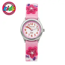 JACQUES FAREL Kids Children watches fashion cute simple waterproof Quartz Wristwatches fly red clock