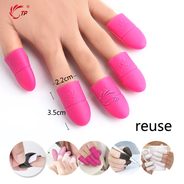Tp 10pcs Pack Silicone Nail Art Soak Off Cap Clip Uv Gel Polish Tp 10pcs Pack Silicone Nail Art Soak Off Cap Clip Uv Gel Polish