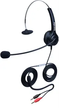 

Free Shipping Dual 3.5mm plug call center headset,computer laptop notebook headset PC headphone