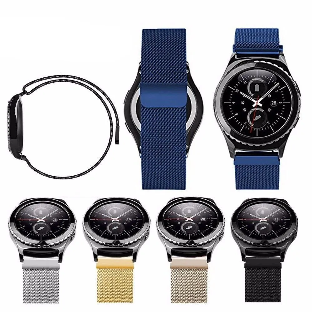 20 мм Миланской металлический ремешок на руку для samsung Шестерни S2 Moto 360 xiaomi huami Amazfit