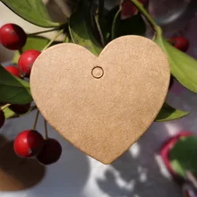 3,5 шт. 3,5X100 см пустой в форме сердца бумага подарочные бирки повесить тег Ретро Kraft бумага карты бирки DIY Закладка романтический дизайн