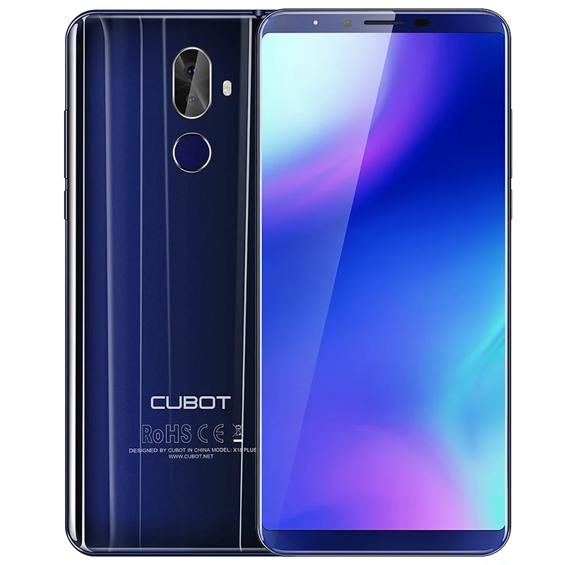 Восстановленный смартфон CUBOT X18 Plus 5 99 дюймов 4G Android 8 0 4 Гб + 64 MTK6750T Восьмиядерный