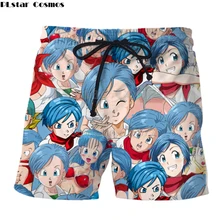 PLstar Космос летние модные мужские и женские шорты аниме Bulma(Dragonball) 3D печати Harajuku стиль повседневные шорты Перевозка груза падения