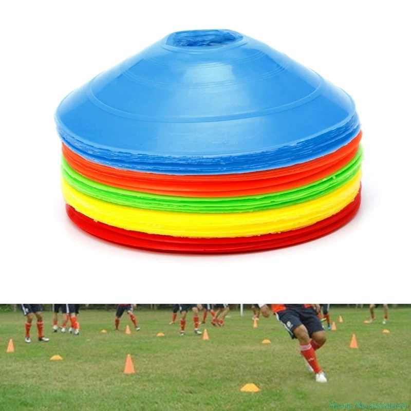 

New 10pcs/lot 19cm Cones Marker Discs Soccer Football Training Sports Entertainment Drop Ship