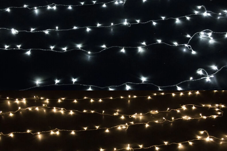 Warm White/White 50m 400 Led Bulbs Christmas Tree Fairy Party String