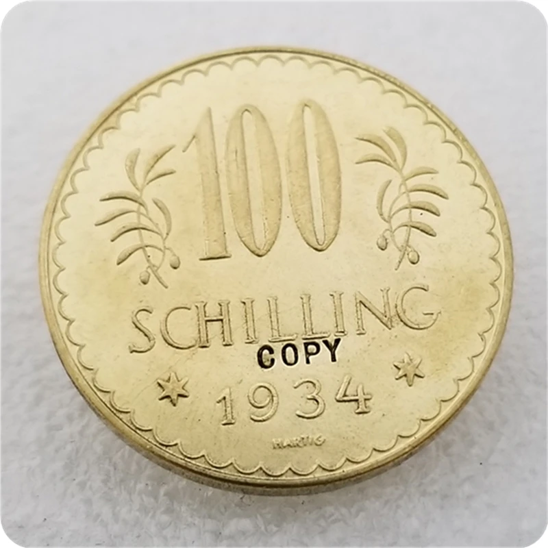 1933,1934 Австрия 100 шиллинг имитация монеты