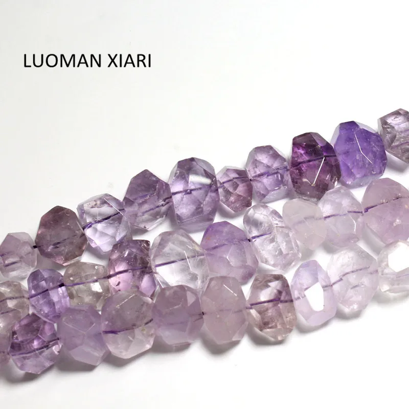 LUOMAN XIARI нерегулярные бусины из натурального амута для изготовления ювелирных