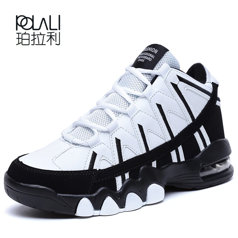 

POLALI Female New High Top Basketball Shoes Women Breathable Sneakers Outdoor Training Shoes Girls Dmx Air Cushion Sports Shoes