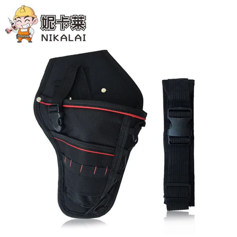 

Portable Electrician Waist Belt Pouch Bag box Electric wrench Impact Drill Holster Power tool kit screwdriver Hammer case bag