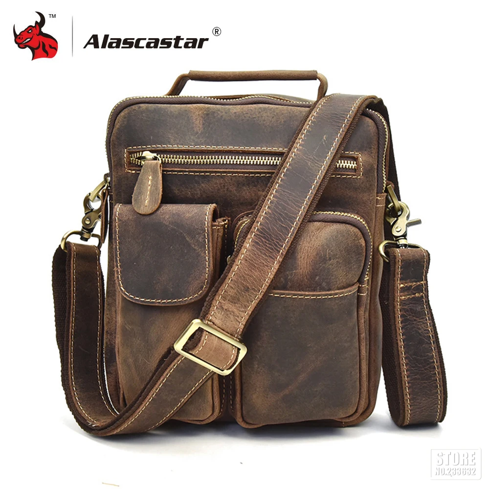 

Motorcycle Bag Retro Vintage Handbags Messenger Bag Full grain cow leather Men Shoulder Bags Crossbody Bags