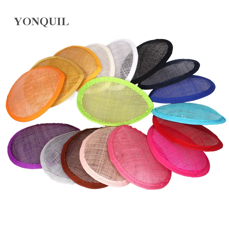 Фиолетовый 13 см teardrop Sinamay основа для вуалетки DIY kentucky millinery база Коктейльные Шапки материал вечерние аксессуары для волос 17 цветов