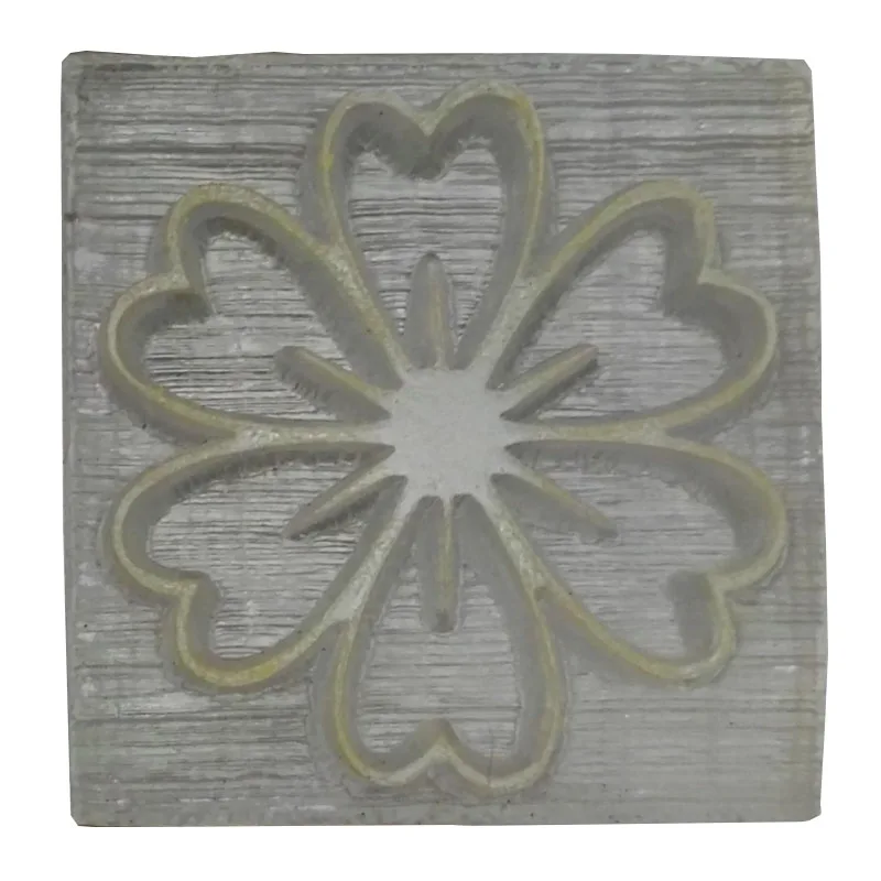 Free Shipping Natural Handmade Soap Acrylic Seal Mold Seal Frame Mini Diy Natural Organic Glass Patterns 2.4X2.4 cm