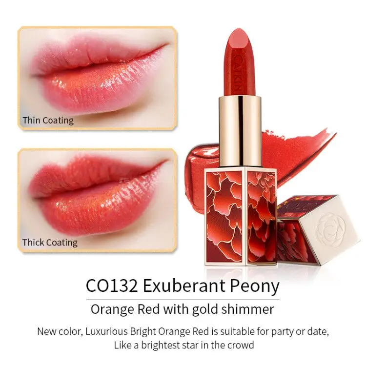 CATKIN Eternal Love Rouge Помада 3,6 г 10 видов цветов абрикос Orang свадебный красный великолепный персик гладкая мягкая текстура защищает кожу губ - Цвет: CO132 (shimmer)