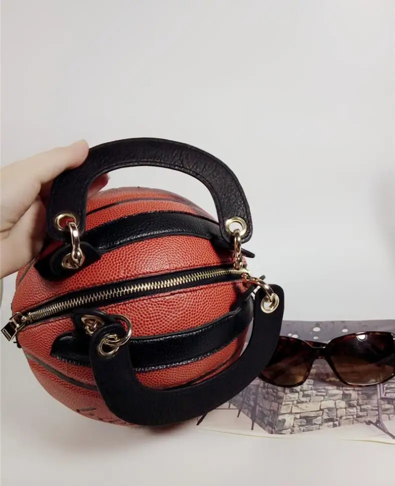 Модная баскетбольная форма сумки для женщин сумка женская сумка Роскошные сумки женские сумки круглые креативные забавные высококачественные