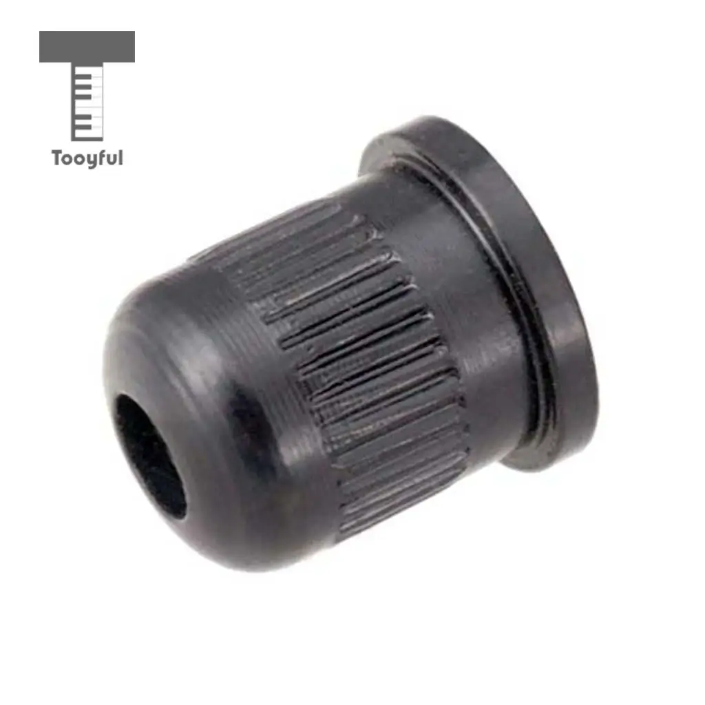 Tooyful 4 Pcs Electric Bass Guitar String Mounting Ferrules Bushing for Thru Body