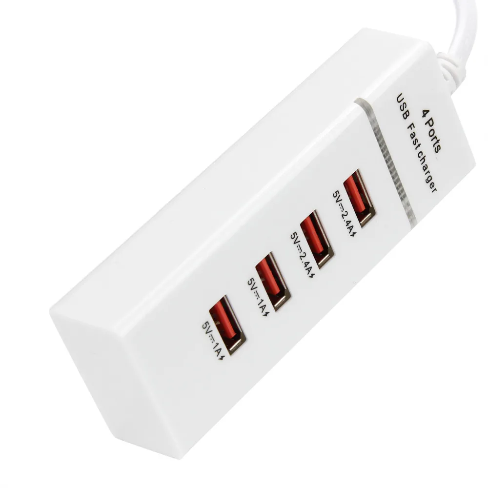 Высокоскоростной портативный США Plug стены зарядное устройство 6.8A 4 порты usb Быстрая Зарядка адаптер для телефона