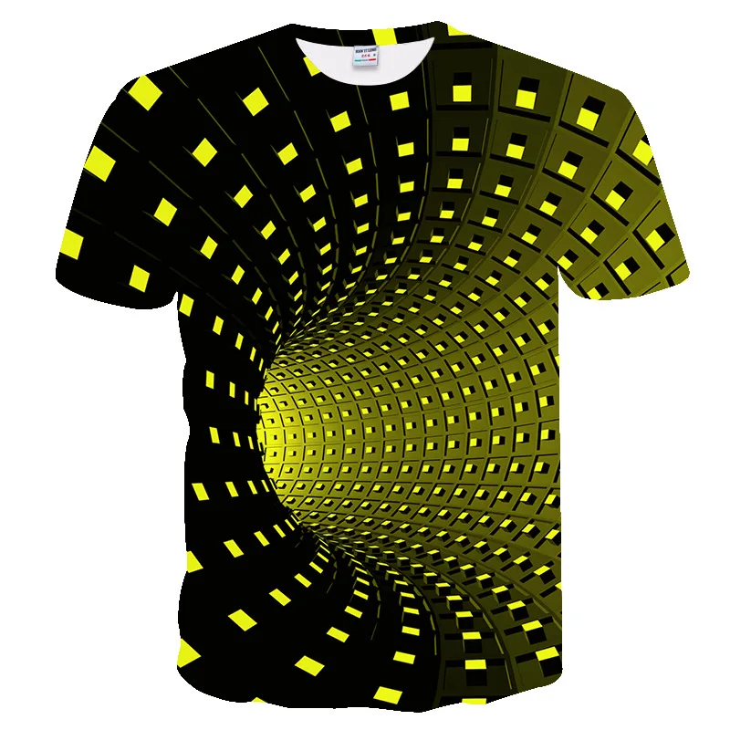 2019 новая простая футболка искусство племя 3D печать Летняя модная одежда Chemise Camisas