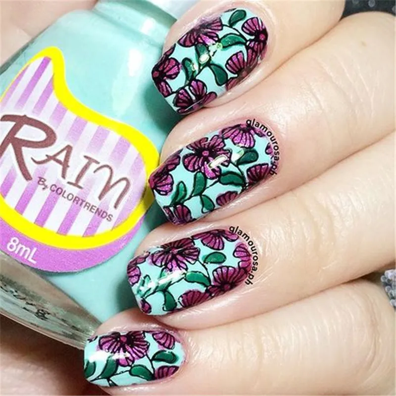 BeautyBigBang пластины для штамповки ногтей 6*6 см квадратные кружева цветок дизайн ногтей штамп шаблон изображения пластины трафареты штамповки дизайн ногтей плесень