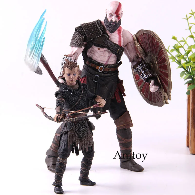 God of War 4 NECA фигурка Кратос и атреус конечная ПВХ Бог войны Кратос атреус фигурка Коллекционная модель игрушки 2-pack