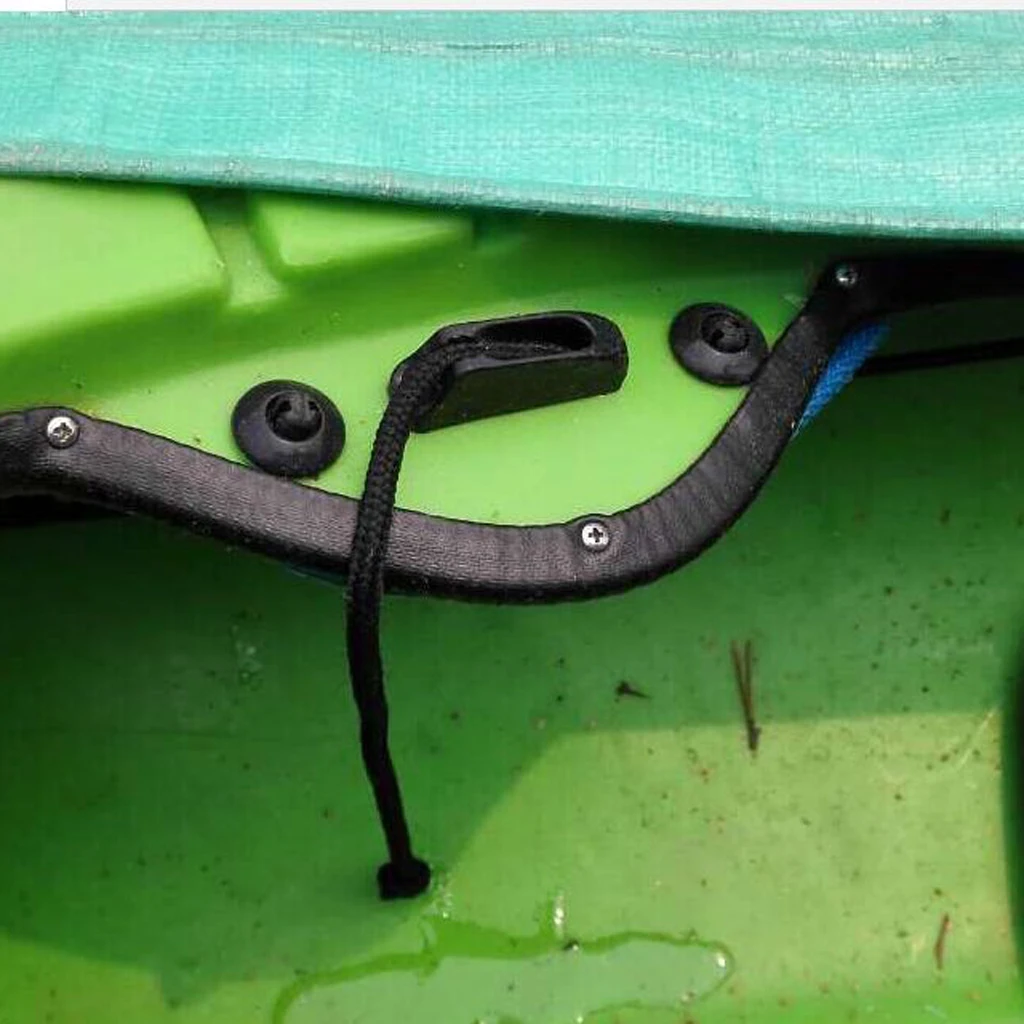 

Kayak Canoe Anchor Trolley Kit System Pulleys Pad eyes with Cord Runners Kayak Accessories