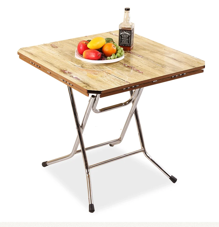 Simple folding round square dining table Household round table Small-sized square table Mahjong table Simple folding round square dining table Household round table Small-sized square table Mahjong table