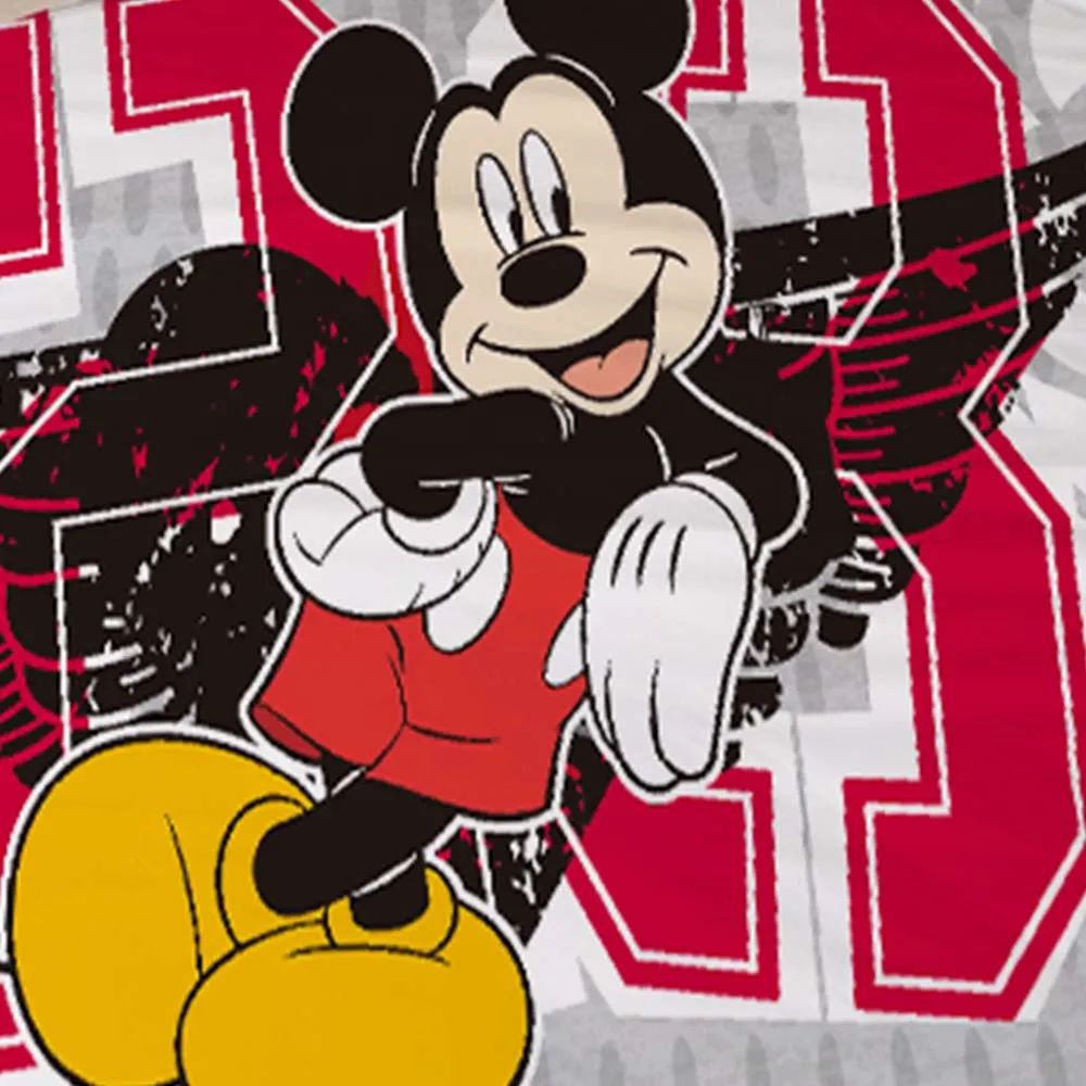 Disney Микки Маус детские постельные принадлежности один двойной мультяшный пододеяльник наволочка 3 шт. удобный комплект постельного белья