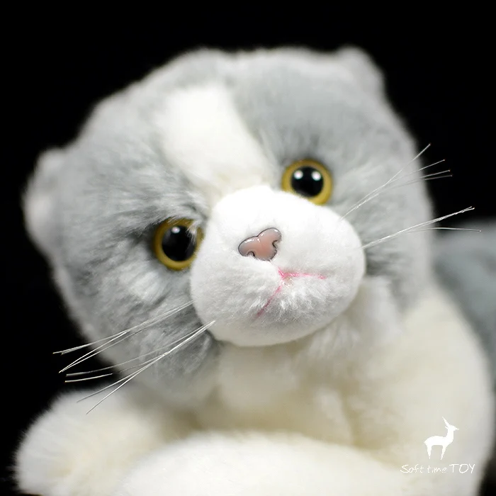 Плюшевые игрушки Маленькая игрушечная кошка американская короткошерстная кошка и кошка плюшевые игрушки для детей подарок на день рождения