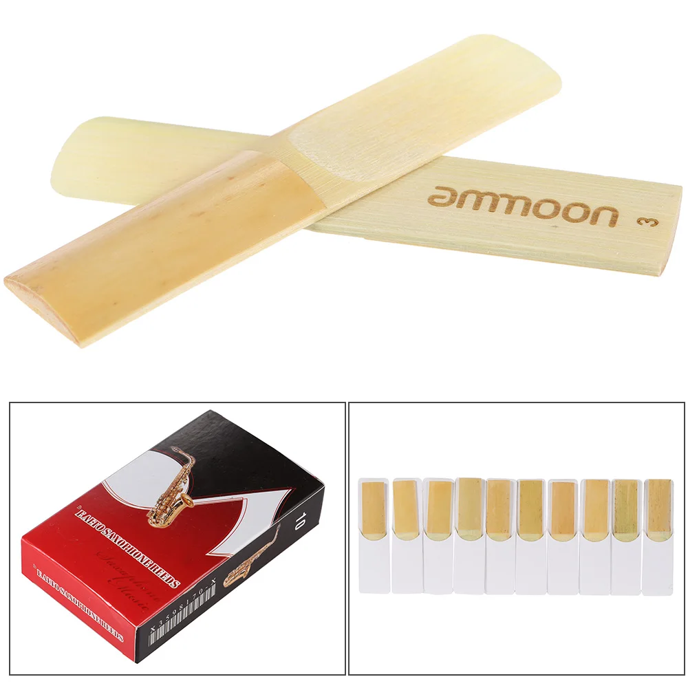 Ammoon 10 шт штук прочность 2.5 бамбук Reeds для EB alto саксофон аксессуары