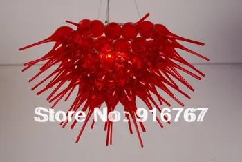 

C106--Red Special Design Glass Chandelier Handmade