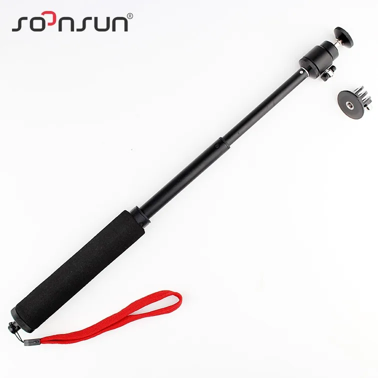 

SOONSUN Handheld Telescoping Extendable Pole Monopod with Tripod Mount Adapter for GoPro Hero 7 6 5 4 3+ for SJCAM for Xiaomi Yi