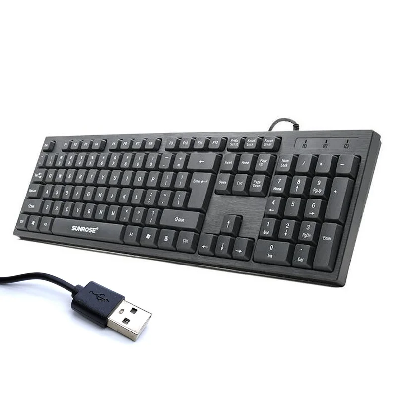 Низкая цена хорошее качество клавиатура и мышь набор USB Проводная клавиатура комплект для компьютера ПК Ноутбук игровой геймер водонепроницаемый длинный кабель