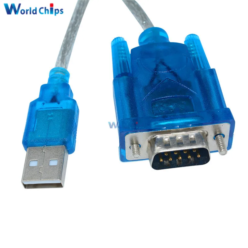 Новый CH340 USB в RS232 com порт последовательный 9 контактный DB9 Кабель адаптер Поддержка