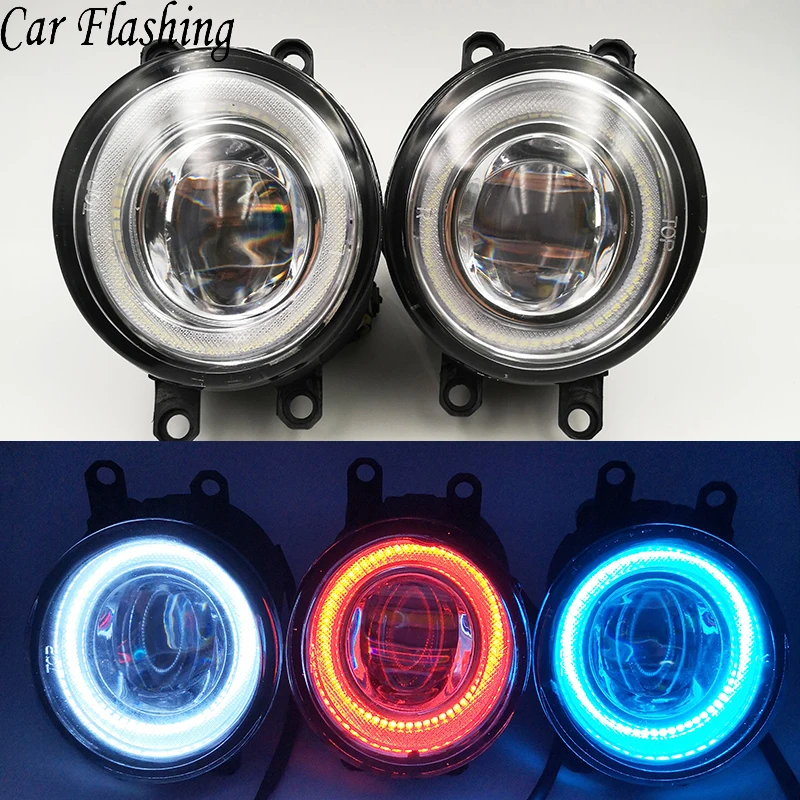 

2 Pcs 12V Car LED Angel Eyes DRL Fog Light Lamp For Toyota Camry Corolla Yaris RAV4 Venza For Lexus LX570 RX450h IS250 GX460