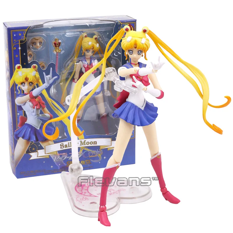 

SHF Sailor Moon Tsukino Usagi 20th Anniversary PVC Action Figure Collectible Model Toy with Retail Box
