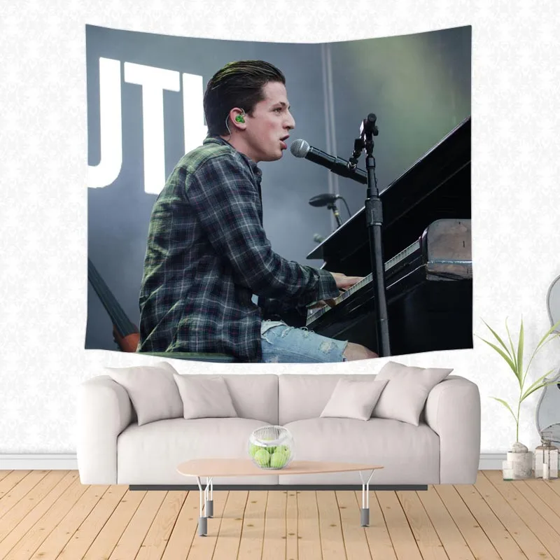 Charlie Puth дизайн настенный гобелен Циновка для йоги покрывало; простыня дома декоративные гобелены пляжные полотенца - Цвет: 2