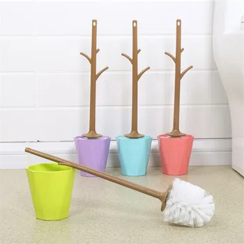 

Branch Design PP PS Toilet Brush with Funny Base Household Cleaning Tool Strong Detersive Power Durable Type and Ornamental