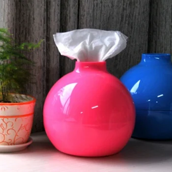 

Waterproof Toilet Paper Box Cover Holder Tissue Boxes Fashion Round Ball Paper Pot Tissue Boxes