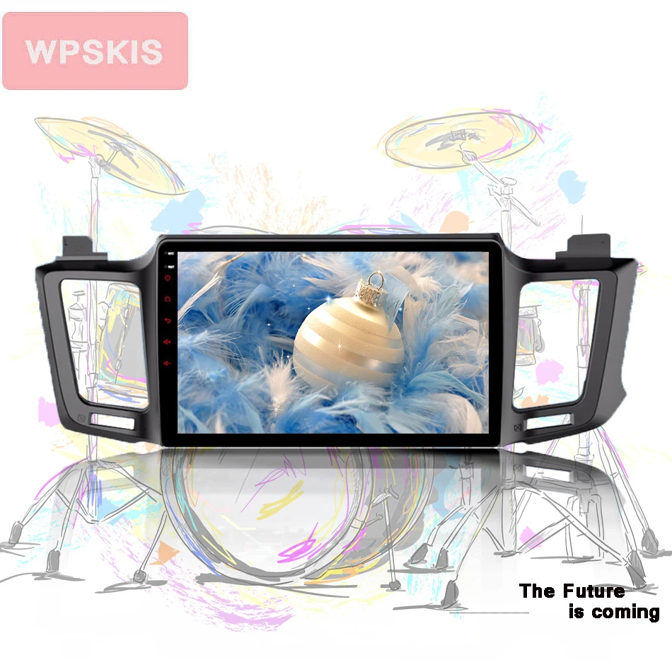 Excellent For Toyota RAV4 Rav 4 2013+ 2 din ips hd 1024*600 car gps navigation multimedia stereo pc music media unit octa core android 9.0 1