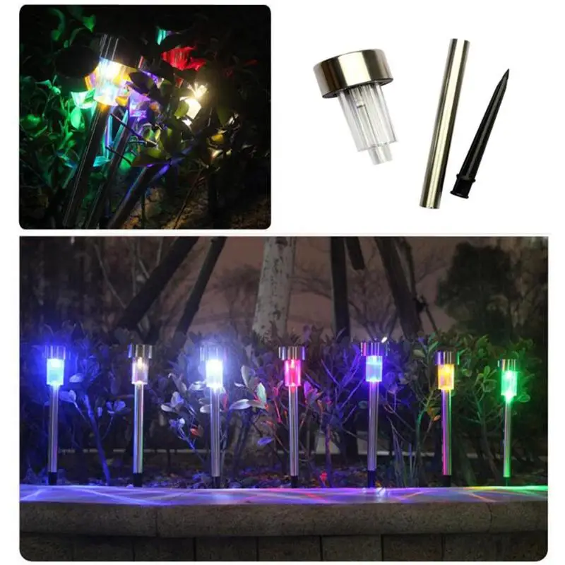 

12pcs Outdoor Solar Light Garden Decoration LED Bulb Waterproof Yard Path Landscape Lamps RGB/White Solar Powered Lamps