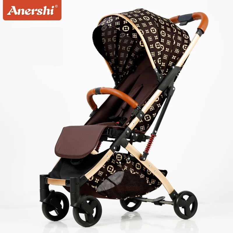 

Anershi baby stroller folding portable trolley baby stroller ultra light stroller on the plane ombrelle poussette