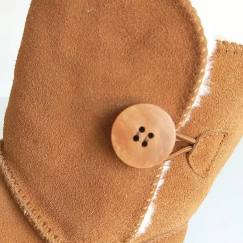 5803 Lady boots Ankle Winter Brand Button Snow Boots Classic Ug Women Warm Genuine Leather High Quality Australian Shoes Bota Women's Shoes